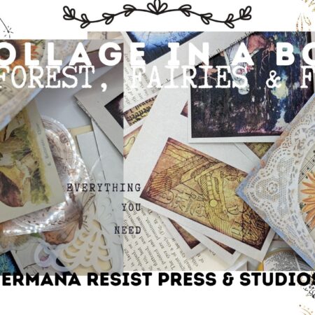 collage in a box Forest, fairies & fae theme edupunk fantasy forest and flowers everything you need to make create learn