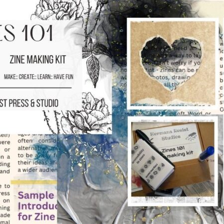 zines 101 Zine making kit-Let's make a zine from Hermana Resist Studios edupunk style