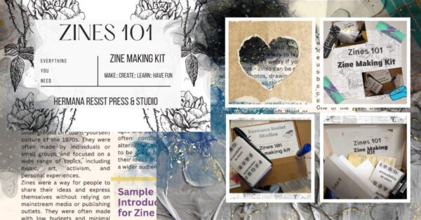 zines 101 Zine making kit-Let's make a zine from Hermana Resist Studios edupunk style