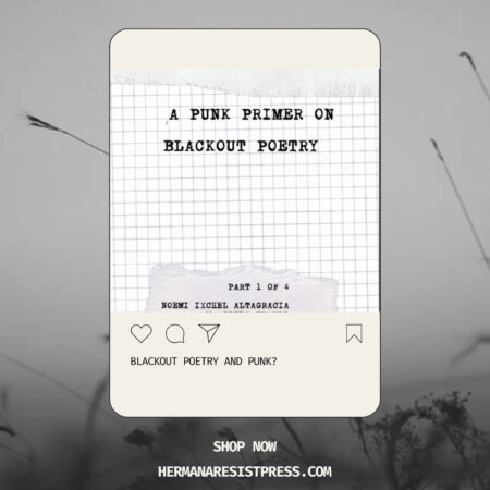 blackout poetry edupunk kit- with 4 mini zines and source material, accessibility, teaching, creating and advanced tips of blackout poems