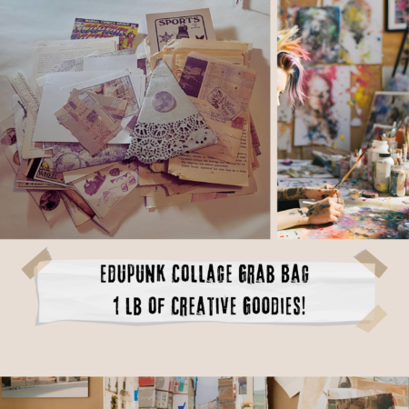 Edupunk Collage Grab Bag - 1 lb of Creative Goodies!