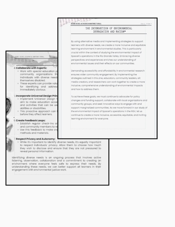 Environmental Justice in the Rio Grande Valley: Accommodations and Support zines as tools in the resistance - Image 4