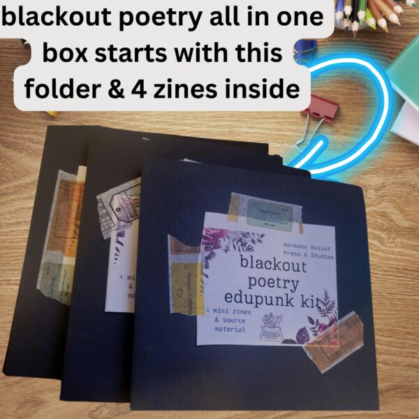 blackout poetry all in one box: Collage Edition | Handmade Supplies & Tools | Gifts for Poetry and Art Lovers | Step-by-Step Guide - Image 6