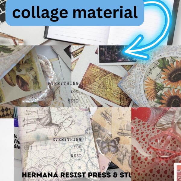 blackout poetry all in one box: Collage Edition | Handmade Supplies & Tools | Gifts for Poetry and Art Lovers | Step-by-Step Guide - Image 8
