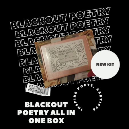 blackout poetry all in one box: Collage Edition | Handmade Supplies & Tools | Gifts for Poetry and Art Lovers | Step-by-Step Guide